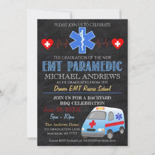 Paramedic EMT Graduation Invitation