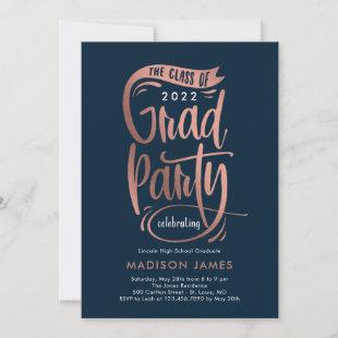 Party Banner Graduation Party Invitation