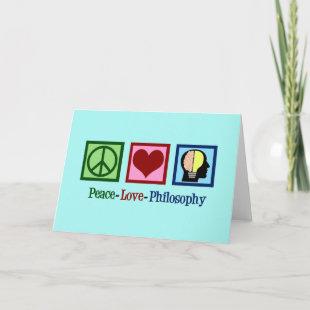 Peace Love Philosophy Holiday Card