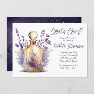 Perfume and Lavender | Boho Floral Graduation Invitation