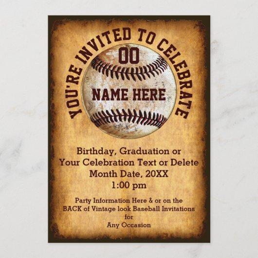 Personalized Baseball Invitation for Any Occasion