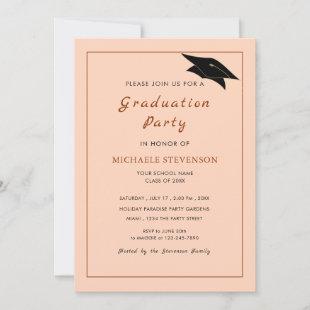 Personalized Elegant Design Graduation Invitation