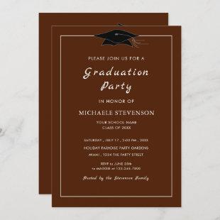 Personalized Graduation Invitation Custom Colors