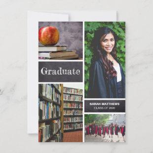 Personalized Graduation Photo collage Announcement