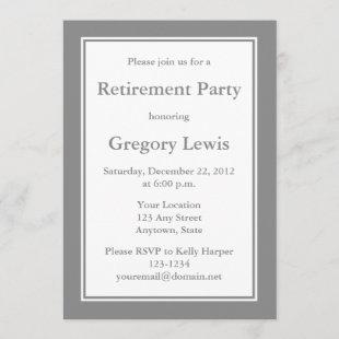 Personalized Gray Invitations or Announcements