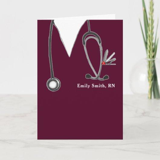 Personalized Nursing School Graduation Card