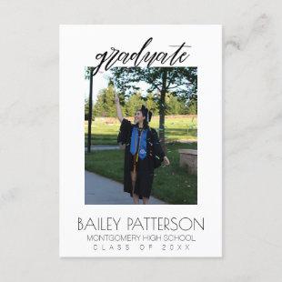 Personalized Photo Graduation Announcement