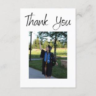 Personalized Photo Graduation Thank you Card