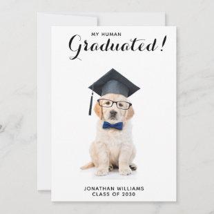 Personalized Puppy Dog Graduate Graduation Party Invitation