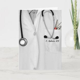 personalized rn nurse graduation card
