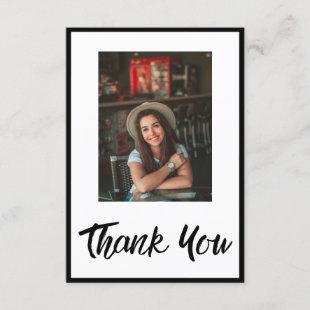 Personalized Rustic Graduation Thank you Card
