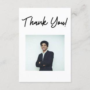Personalized Trendy Graduation Thank you Card