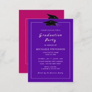 Personalized Your Colors Graduation Invitation