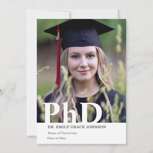 Phd doctorate graduation grad university 2 photo announcement