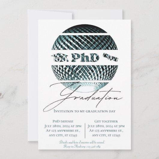 Phd graduation invitation