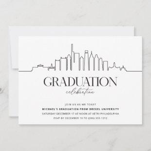 Philadelphia College Graduation Party Invitation