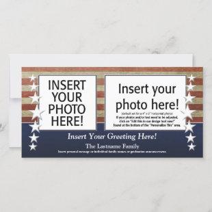 Photo Card - Patriotic or Military Theme