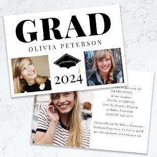 Photo Collage Class of 2024 Graduation Announcement