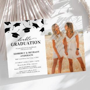 Photo Double Graduation Party Invitations