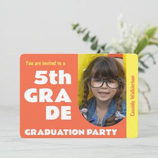 Photo Elementary School Graduation Party Invitation