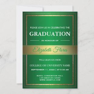 Photo From Parents green & White Graduation Announcement