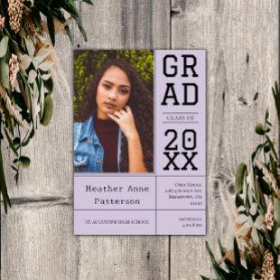 Photo Graduation Open House | Lavender Invitation