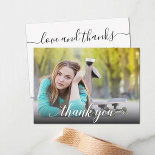 Photo Graduation Thank You Small  Note Card