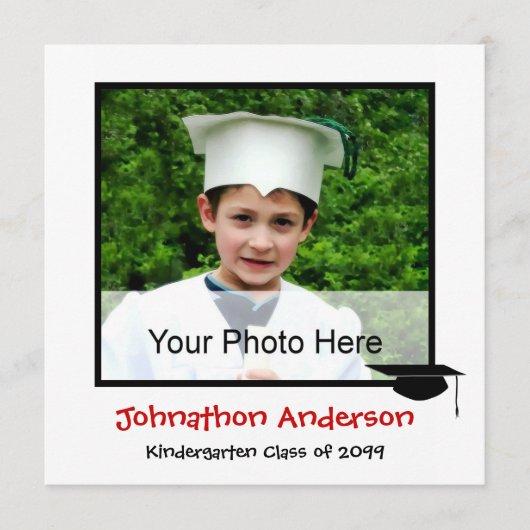 Photo Kindergarten Graduation Announcement
