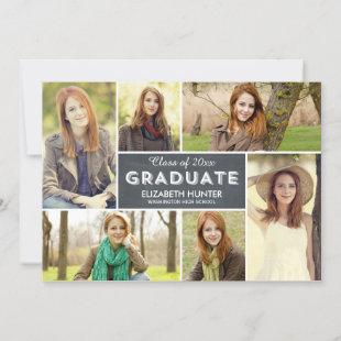 Photo Showcase Graduation Invitation - Chalk