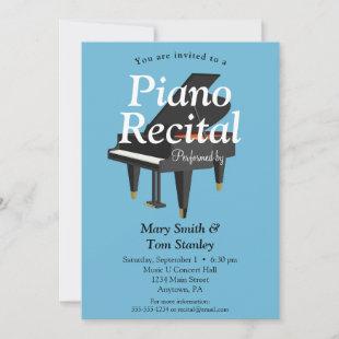 Piano Recital Invitation Music Concert