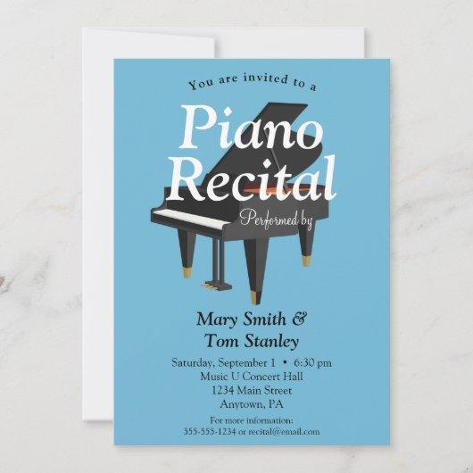 Piano Recital Invitation Music Concert