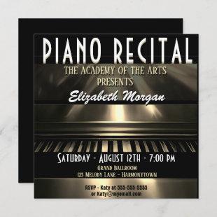 Piano Recital Modern Colorful Fun Invitation
