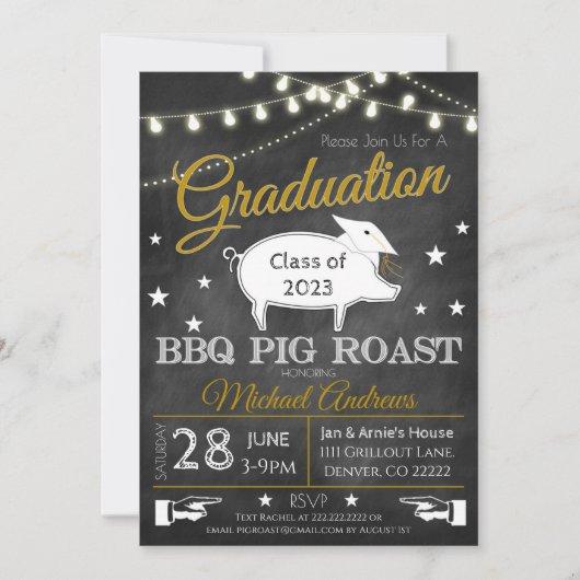 Pig Roast Graduation Invitation