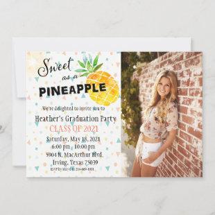 Pineapple Graduation Invitation