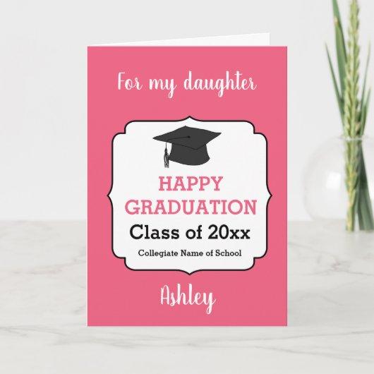 Pink Congratulations Class of 2023 Graduation Card