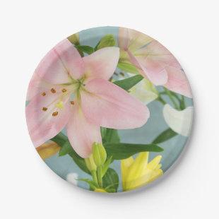 Pink Lily 7” Paper Plate