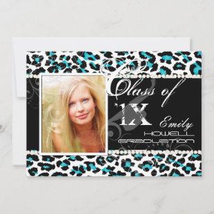 PixDezines diy colors/2012 Grads, cheetah print Invitation