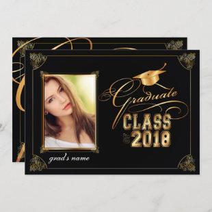 PixDezines scroll photo/diy color 2018 graduation Invitation