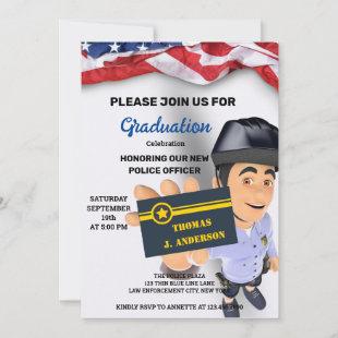 Police Academy Graduation Invitations