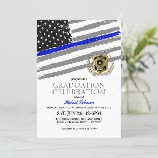 Police Academy Graduation Party Invitations