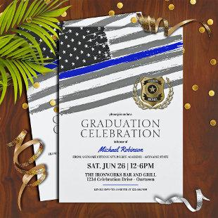 Police Academy Graduation Party Invitations