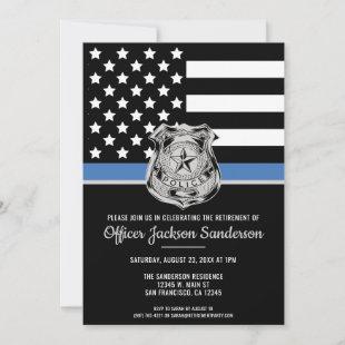 Police Department Retirement Party Law Enforcement Invitation