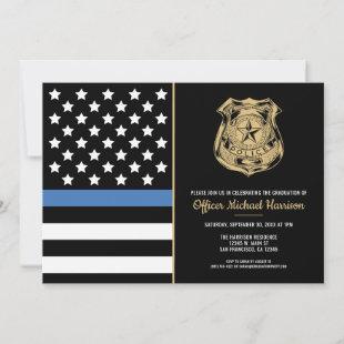 Police Graduation Law Enforcement Academy Invitation