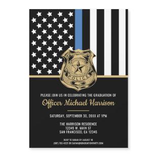 Police Graduation Law Enforcement Academy Magnetic Invitation