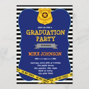 Police graduation party invitation