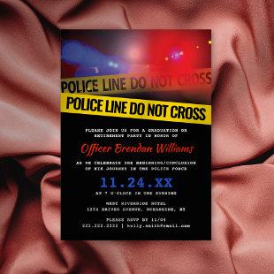 Police Law Enforcement Party Invitation