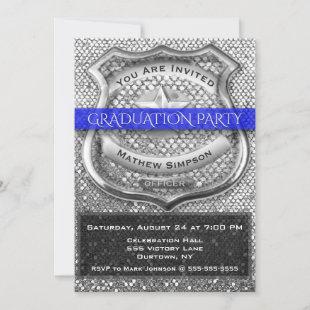 Police Officer Graduation Invitation