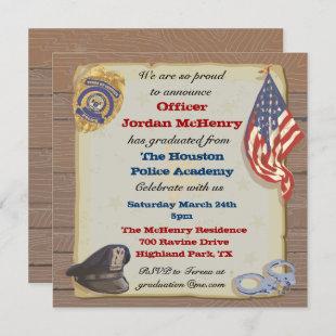 Police Officer Party Invitation