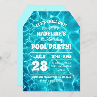 Pool Party Celebration Invitation