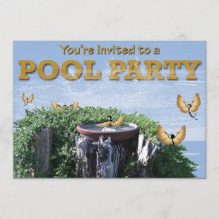 Pool Party invitations